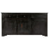Rustika Rowe -  Sideboard Black 160x40x80 cm Solid Mango Wood